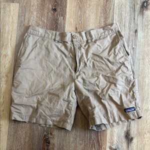 Patagonia Tan Flat Front Shorts Lightweight Casual Wear